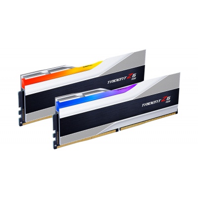 Модуль пам'яті для комп'ютера DDR5 32GB (2x16GB) 6000 MHz Trident Z5 RGB Silver G.Skill (F5-6000J3636F16GX2-TZ5RS)