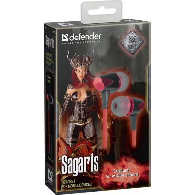 Наушники Defender Sagaris Black-Red (64455)