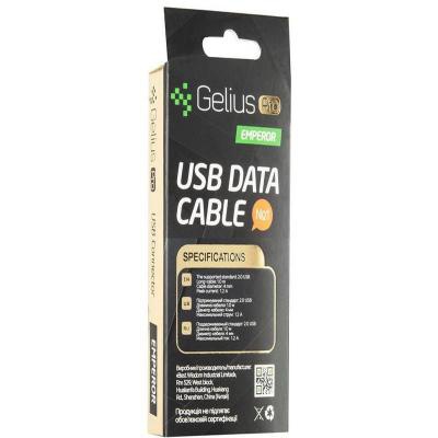 Дата кабель USB 2.0 AM to Type-C Pro Nylon Lay Black Gelius (63259)