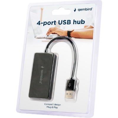 Концентратор Gembird USB 2.0 х 4 (UHB-U2P4-04)