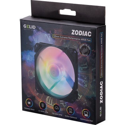 Кулер для корпуса Gelid Solutions Zodiac ARGB 120mm (FN-ZODIAC-01)