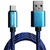 Дата кабель Grand-X USB - micro USB, Cu, 1.5A, Blue/Black, 1m (FM05BLB)