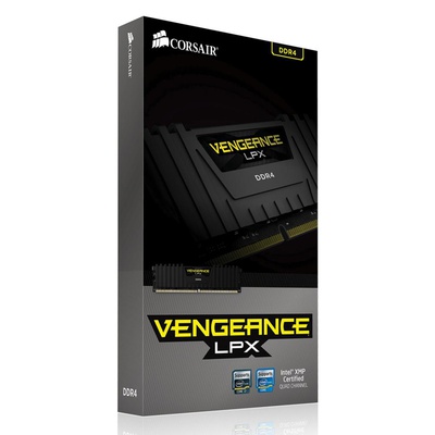Модуль памяти для компьютера DDR4 16GB 2666 MHz Vengeance LPX Black CORSAIR (CMK16GX4M1A2666C16)