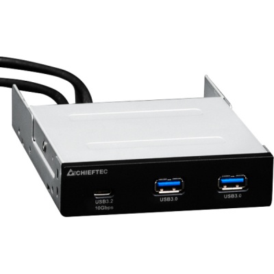 Концентратор Chieftec 3.5' 2xUSB 3.1 Gen.1 / 1xUSB 3.1 Gen.2 Type-C (MUB-3003C)