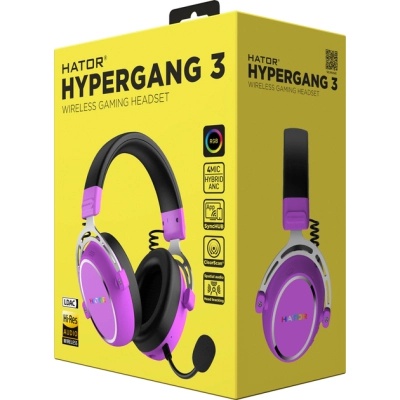 Навушники Hator Hypergang 3 Hi-Res Cyber Violet (ESH52)