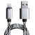 Дата кабель Grand-X USB - Lightning, White/Black, 1m (FL05WB)