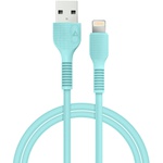 Дата кабель USB 2.0 AM to Lightning 1.2m AL-CBCOLOR-L1MT Mint ACCLAB (1283126518195)