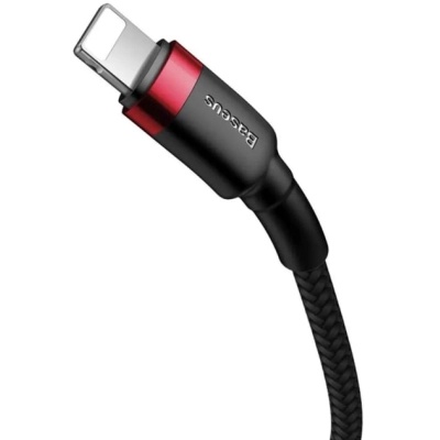 Дата кабель USB-C to Lightning 1.0m Cafule PD 20W red+black Baseus (CATLKLF-91)