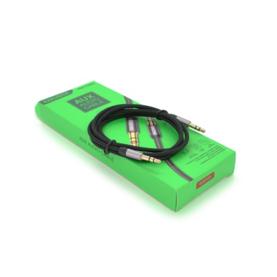 Кабель мультимедійний 3.5mm M to 3.5mm M 1.0m black iKAKU (YT-AUXGJ(M)/(M)-KSC-389-B)