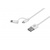 Дата кабель USB 2.0 AM to Micro 5P + Type-C 1.0m 5V/2.4A, White 2E (2E-CCMTAB-WT)