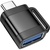 Перехідник UA31C USB-C M to USB F OTG Black HOCO (6942007628129)