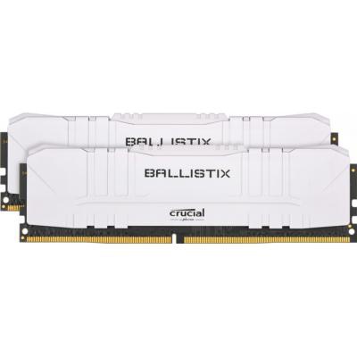 Модуль памяти для компьютера DDR4 16GB (2x8GB) 3000 MHz Ballistix White Micron (BL2K8G30C15U4W)