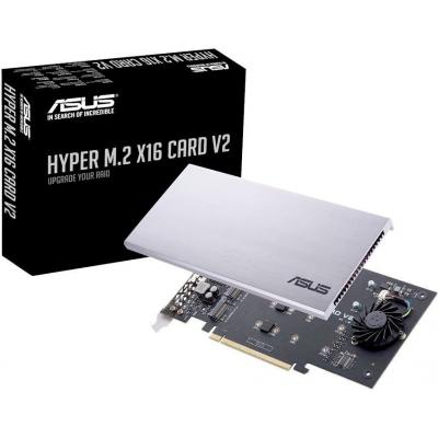 Контроллер PCIe Hyper M.2 X16 PCIe 3.0 X4 Expansion Card V2 ASUS (90MC06P0-M0EAY0)
