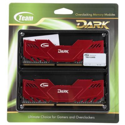 Модуль памяти для компьютера DDR4 8GB (2x4GB) 2400 MHz Dark Red Team (TDRED48G2400HC14DC01)