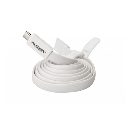 Дата кабель AUZER USB 2.0 – Micro USB 1.0м White (AC-M1WH)