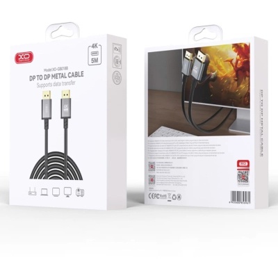 Кабель мультимедійний DisplayPort to DisplayPort 5.0m v1.2 tranish XO (GB018B-DP.tranish)