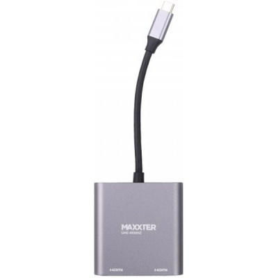 Перехідник Maxxter USB-C to 2 HDMI 2 display (V-CM-2HDMI)