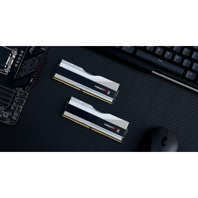 Модуль пам'яті для комп'ютера DDR5 32GB (2x16GB) 6000 MHz Trident Z5 RGB Silver G.Skill (F5-6000J3636F16GX2-TZ5RS)
