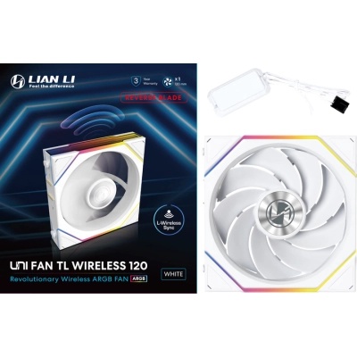 Кулер до корпусу Lian Li Uni Fan TL WIRELESS Reverse, 120-1, Wh (G99.12RTL1W1W.00)