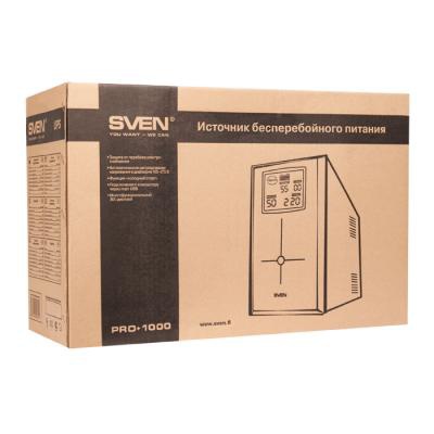 Источник бесперебойного питания SVEN Pro+ 1000 LCD USB