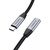 Дата кабель USB-C 3.1 AM/AF 2.0m 10Gbps 100W nylon braid Choetech (XCC-1039-CA-GY)