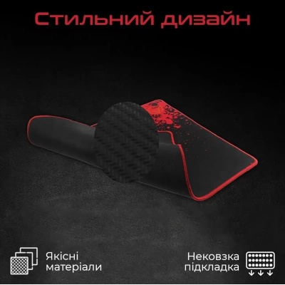 Килимок для мишки Meetion P110 Black/Red (MT-P110)