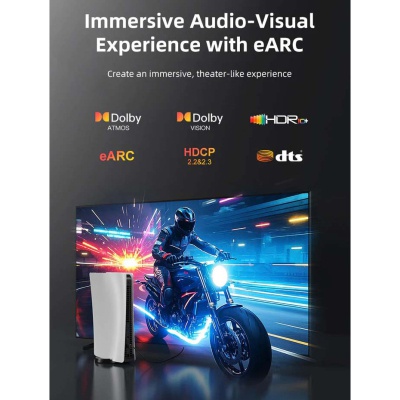 Кабель мультимедійний HDMI M to HDMI M 2.0m V2.1 8K60Hz Cabletime (CA915910)