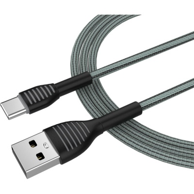 Дата кабель USB 2.0 AM to Type-C 1.0m ColorWay (CW-CBUC041-GR)