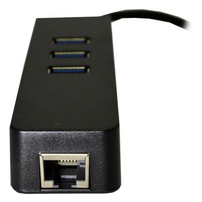 Перехідник Dynamode USB 3.1 Type-C - RJ45 Gigabit Lan, 3*USB 3.0 (USB3.1-TypeC-RJ45-HUB3)