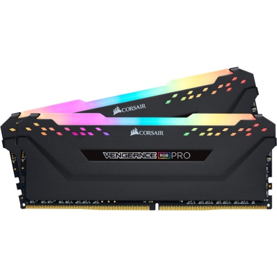 Модуль пам'яті для комп'ютера DDR4 64GB (2x32GB) 3200 MHz Vengeance RGB Pro Corsair (CMW64GX4M2E3200C16)