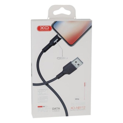 Дата кабель USB 2.0 AM to Lightning 1.0m 3A black XO (NB112-i-BK)