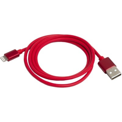 Дата кабель USB 2.0 AM to Lightning 1.0m 2.4A red Patron (CAB-PN-LIGHT-1M-R)