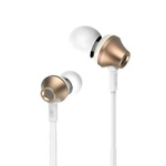 Наушники HF RM-610D Gold (metal + volume control + mic + button call Remax (37145)
