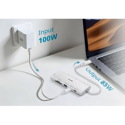 Концентратор D-Link USB-C 10-in-1 2xHDMI + 1xRJ45 1000Mbps + 2xUSB-C + USB 3.1 + USB 3.0 + SD + TF silver (DUP-A01)