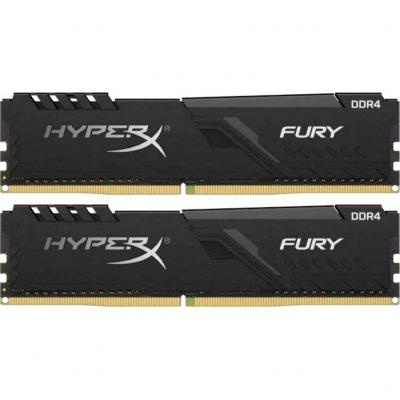 Модуль памяти для компьютера DDR4 32GB (2x16GB) 2666 MHz Fury Black Kingston Fury (ex.HyperX) (HX426C16FB4K2/32)