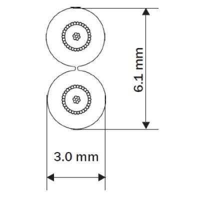 Кабель мультимедийный Jack 3.5mm папа/2xJack 3.5mm мама 0.2m Techlink (726020)