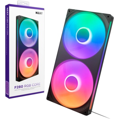 Кулер до корпусу NZXT F280 RGB Core Fan (Single Frame) - Black (RF-U28HF-B1)