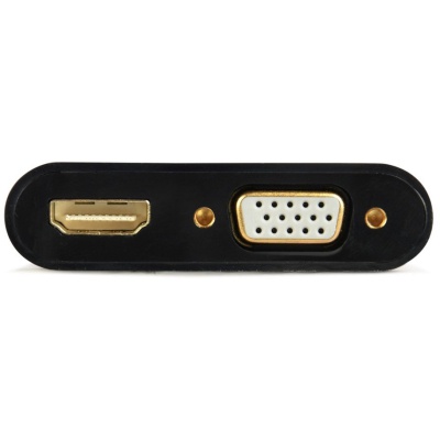 Перехідник Cablexpert VGA to HDMI/VGA+audio 3.5mm (A-VGA-HDMI-02)