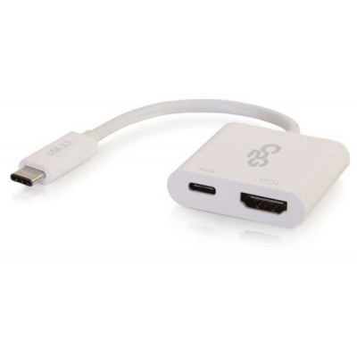 Переходник C2G USB-C to HDMI USB-C white (CG80493)