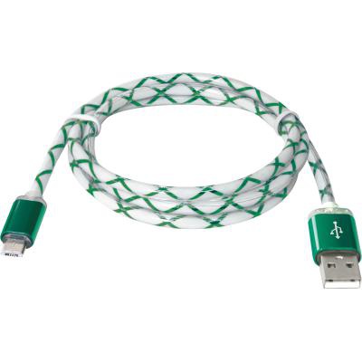 Дата кабель USB08-03LT USB - Micro USB, GreenLED backlight, 1m Defender (87557)