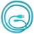 Дата кабель JUST Freedom Micro USB Cable Blue (MCR-FRDM-BL)