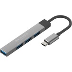 Концентратор Promate USB-C 4-in-1 порти Promate litehub-4.grey (litehub-4.grey)