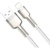 Дата кабель USB 2.0 AM to Lightning 1.0m Cafule Series Metal 2.4A White Baseus (CALJK-A02)