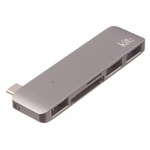 Переходник Type-C to 3*USB 3.0, SD/microSD reader (Space Grey) Kit (C5IN1GR)