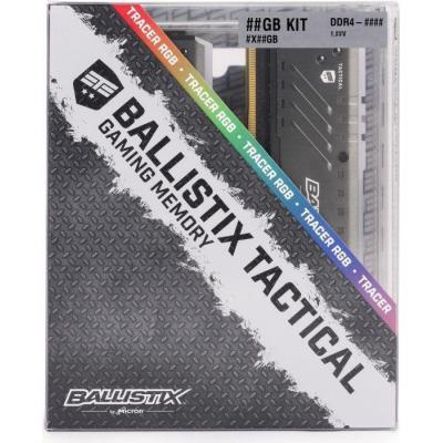 Модуль памяти для компьютера DDR4 8GB 3000 MHz Ballistix Tactical Tracer RGB MICRON (BLT8G4D30BET4K)