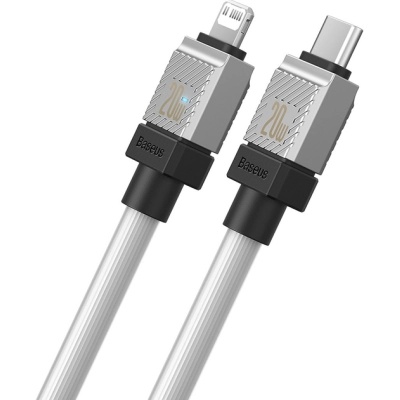 Дата кабель USB-C to Lightning 1.0m CoolPlay Fast Charging 20W white Baseus (CAKW000002)