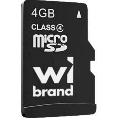 Карта пам'яті Wibrand 4GB mictoSD class 4 (WICDC4/4GB)