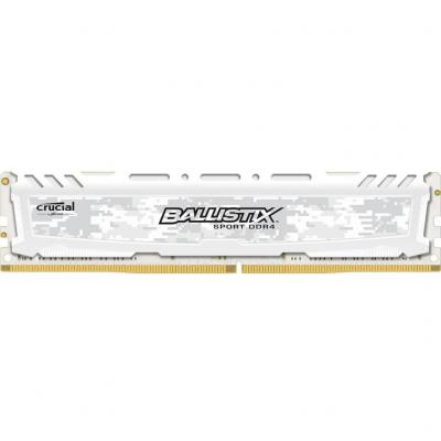 Модуль памяти для компьютера DDR4 8GB 2666 Mhz Ballistix Sport LT White MICRON (BLS8G4D26BFSC)