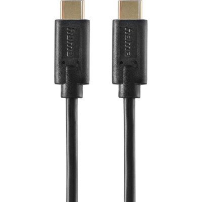 Дата кабель USB-C to USB-C 1.5m Black Hama (00086409)