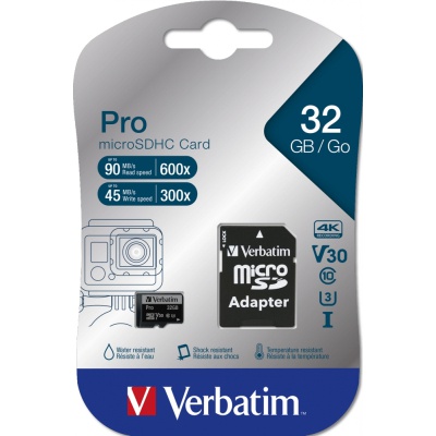 Карта пам'яті Verbatim 32GB microSDXC class 10 UHS-III PRO (47041)